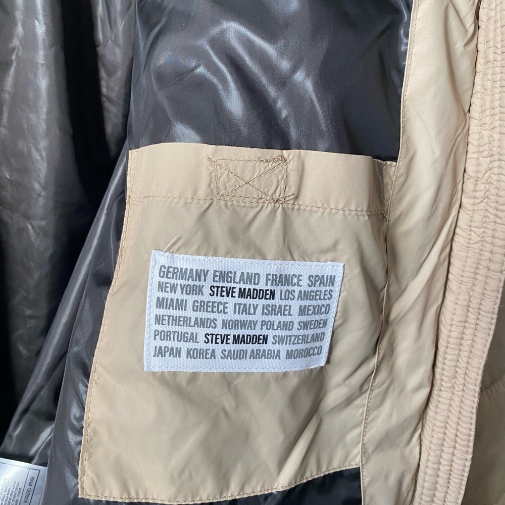 Tan Puffer Jacket - Picture 9 of 10